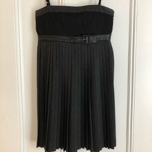 Dolce and Gabbana grey pleated dress